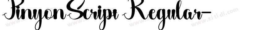 PinyonScript Regular字体转换
